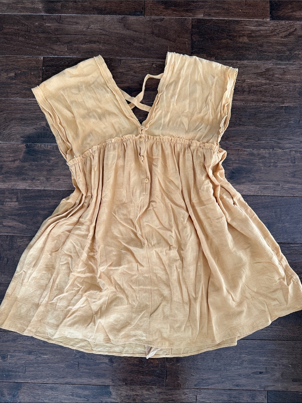 Mustard Seed Yellow Mini Dress